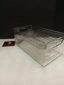 lot 15421 image: (APPEARS NEW) Set of 4 Stackable Refrigerator Food Storage Containers