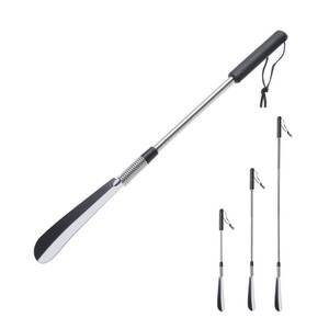 lot 15521 image: Fanwer Extendable Shoe Horn Lifter Long Handle, Twist to Lock, 16 to 31Adjustable, Stainless Steel Telescopic Spring Long Shoehorn for Men Women Seniors Pregnant Women