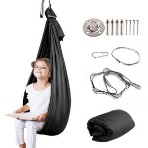 lot 15544 image: Therapy Swing for Kids with Special Needs (Hardware Included) Sensory Swing Cuddle Indoor Outdoor Adjustable Hammock for Children with Autism, ADHD, Aspergers, Sensory Integration