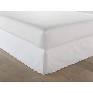 lot 15563 image: Stone Cottage - King Bedskirt, Cotton Tailored Bedskirt, Simple Stylish Home Decor (Solid White, King)