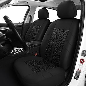 lot 15564 image: Pariitadin Car Seat Covers Front Pair, Washable and Breathable Seat Covers for Cars, Universal Fit Car Interior Covers for Most Sedan Truck SUV, Black