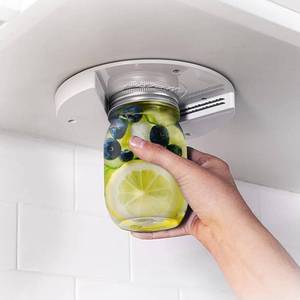 lot 15570 image: EZ Off Jar Opener for Seniors - Under Cabinet Jar Openers for Weak Hands, Easy Grip, One Handed Gadgets & Bottle Opener - Essential Kitchen Gadgets for Home Assistance - White