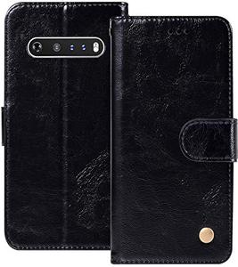 lot 15576 image: Ueokeird for LG V60 ThinQ Wallet Case, for LG V60 Case, PU Leather Shockproof Phone Cover Case with Credit Card Slot Holder Flip Stand Magnetic Closure for LG V60 ThinQ (Black) - Retail $4028.46