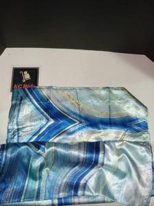 lot 15586 image: EXQ Home Satin Pillowcase for Hair and Skin,Printed Pillow Cases Queen Size Set of 2 Silky Pillow Case with Envelope Closure(Striped,20x30)