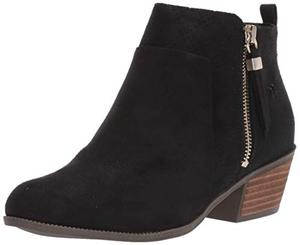 lot 15609 image: Dr. Scholls Shoes womens Brianna Ankle Boot, Black Microfiber, 9.5 US