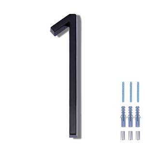 lot 15625 image: 5 Inch Floating House Number 1, VONDERSO Black Metal Modern Outdoor Address Sign for Yard Street and Mailbox, Zinc Alloy Solid Address Numbers and Letters with Exquisite Drawing Process