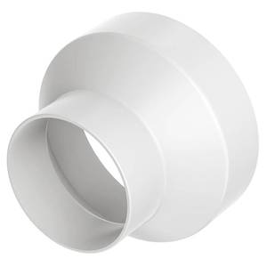 lot 15638 image: 6 to 4 Inch Duct Reducer, Hon&Guan Duct Adapter 6 to 4 PVC Reducer, Duct IncreaserReducer for Grow Tent HVAC Ventilation System. (150 to 100mm)
