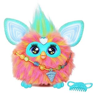 lot 15674 image: Furby Coral, 15 Fashion Accessories, Interactive Plush Toys for 6 Year Old Girls & Boys & Up, Voice Activated Animatronic