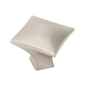 lot 15684 image: Hickory Hardware Kitchen Cabinet Knobs, Quality Pulls for Upgrading Drawer and Dresser Knob, Cabinet Knob Handle Pulls for Cabinet Doors, Bathroom Drawers, Satin Nickel, Twist Collection (Pack of 1)