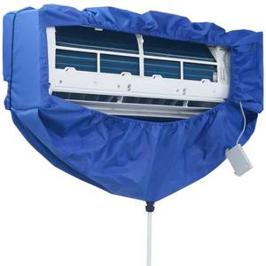 lot 15690 image: BEWAVE Mini Split Air Conditioner Cleaning Cover Kit, Waterproof Dust Washing Clean Protector Bag for Wall Mounted AC Units of 9000 to 12000 BTU(MISSING GLOVES)