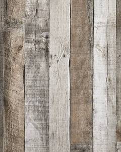 lot 15691 image: Yun-aeon Natural Wood-Grey Wood Contact Paper Peel and Stick Wallpaper 17.8�x 120�Self Adhesive Removable Vintage Faux Wood Wall Paper Plank Shelf Home Decoration Kitchen Counter Cover Use