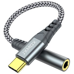 lot 15705 image: JXMOX USB Type C to 3.5mm Female Headphone Jack Adapter,USB C to Aux Audio Dongle Cable Cord Compatible with iPhone 15 Plus15 Pro Max, Samsung Galaxy S24 S23 S22 S21 Ultra, Pixel, iPad Pro, MacBook