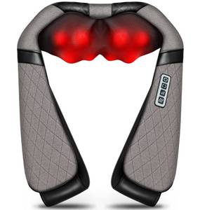 lot 15728 image: Shiatsu Electric Neck Back Massager Pillow 3D Kneading with Heat For Shoulder, Lower Back, Foot, Leg Muscles Pain Relief Relax in Car Office and Home