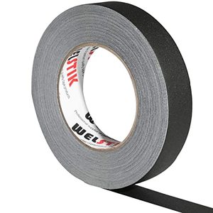 lot 15748 image: WELSTIK Black Gaffer Tape 1 Inch 1 X 60 Yards-Heavy Duty Gaffers Tape for Cables,Photography,Theater Stage Setup,Interior Design,Residue Free,Non Reflective,Easy to Tear