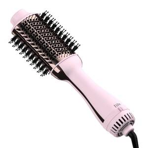 lot 15753 image: 4 in 1 Hair Dryer Brush with Anti-Frizz Ceramic Titanium Barrel and Negative Ion - Volumizer, Straightener and Styler in One