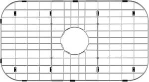 lot 15755 image: MIYUPTC Metal Sink Grate Protector for Kitchen, Stainless Steel Sink Bottom Grid 26 x 14, Kitchen Sink Protector Center Drain Hole, Sink Drain with Corner Radius