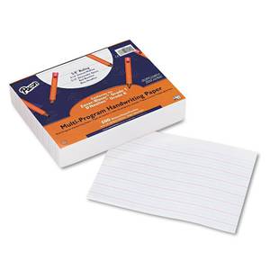 lot 15758 image: Pacon 2420 Multi-Program Handwriting Paper, 58-Inch Long Rule, 10-12 x 8, White, 500 ShtsPk
