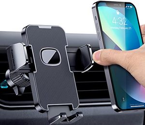 lot 15777 image: CINDRO Car Vent Phone Mount for Car Military-Grade Hook Clip Phone Stand for Car Thick Cases Friendly Air Vent Clip Cell Phone Holder for Smartphone, iPhone, Automobile Cradles Universal