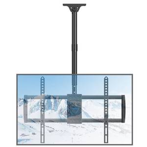 lot 15783 image: MOUNTUP Ceiling TV Mount, Hanging TV Ceiling Mount for TV 26-75, Full Motion TV Bracket with Min 25 to Max 60 Height Adjustment, Max VESA 600x400mm Hold Up to 110 Lbs Flat Curved TVs MU0040