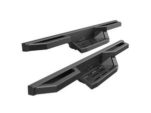 lot 15796 image: RETAILS $209.00 APS Stainless Steel 6.5in Nerf Bars Pocket Steps Square Tube Rocker Guards Compatible with Ford F250 F350 Regular Cab 99-16