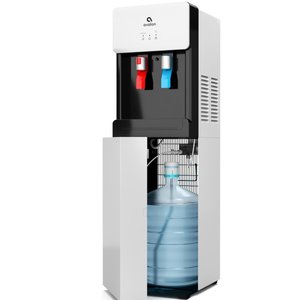 lot 15799 image: RETAILS $314.00 Avalon - A6 Bottom Loading Bottled Water Cooler - White, (minor dent, see pictures)