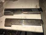 2 QTY STRIPPED 1911 PISTOL SLIDES 2 DIFFERENT LENGTHS