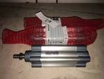 LOT OF 2 METAL WORK PNEUMATIC CYLINDERS