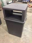 3 QTY NEW CARLISLE 56 GALLON COMMERCIAL TRASH CAN INCLUDES LID WITH FLAPS