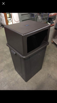 3 QTY NEW CARLISLE 56 GALLON COMMERCIAL TRASH CAN INCLUDES LID