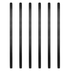 lot 42630 image: GeilSpace 6 Pack 34 � 36 Pre-Cut Black Metal Pipe, Industrial Steel Fits Standard Three Quarters Inch Black Threaded Pipes and Fittings - Vintage DIY Industrial Shelving (34 � 36, Black)