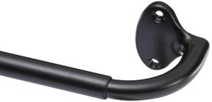 lot 42650 image: Amazon Basics Room Darkening Blackout Curtain Rod - 28 to 48, Black