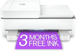 lot 42673 image: HP Envy 6455e Wireless Color All-in-One Printer with 6 Months Free Ink (223R1A) (Renewed Premium), white