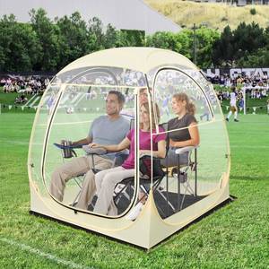 lot 42684 image: Eapele Sports Tent, Instant Pop-Up Tent Shelter, 63x63x63H Outdoor Clean Bubble Tent, Provides Rain Tent Protection for Watching Sports Events, Camping, Fishing, Cheering, and Parades