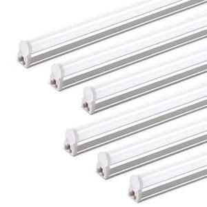lot 42693 image: Barrina (6 Pack) LED T5 Integrated Single Fixture, 4FT, 2200lm, 6500K Super Bright White, 20W Utility LED Shop Light, Ceiling and Under Cabinet Light, Corded Electric with ONOff Switch, ETL Listed