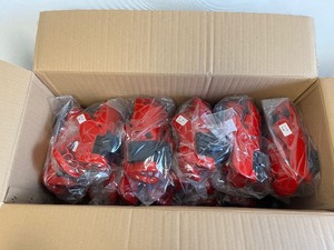lot 24 image: BOX of 10 VIPER RED PUNCHING SAFETY GEAR (CHILD L)