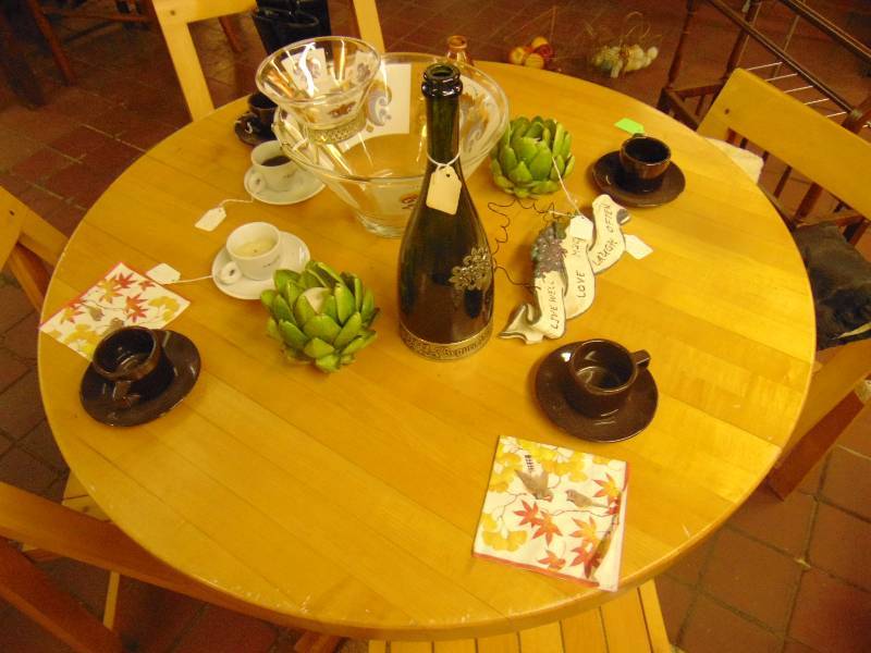 lot 8088 image: Mixed lot chip & dip bowl, bottles, espresso cups, candles and more