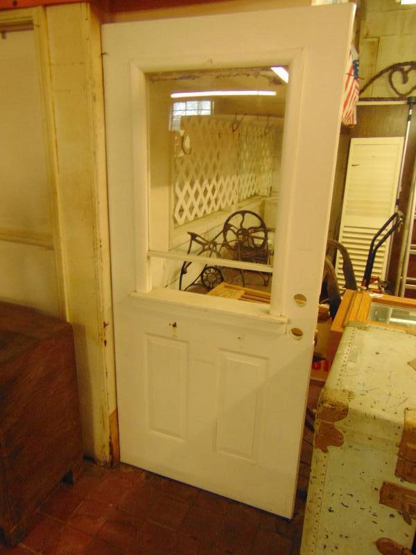 lot 8123 image: Wooden Door with ticket taking window, 35-12 x 1-34 x 79-12 tall