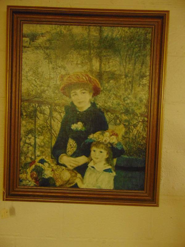 lot 8139 image: On the Terrace Framed Canvas Print Pierre Augustus Renoir Chicago Art Institute