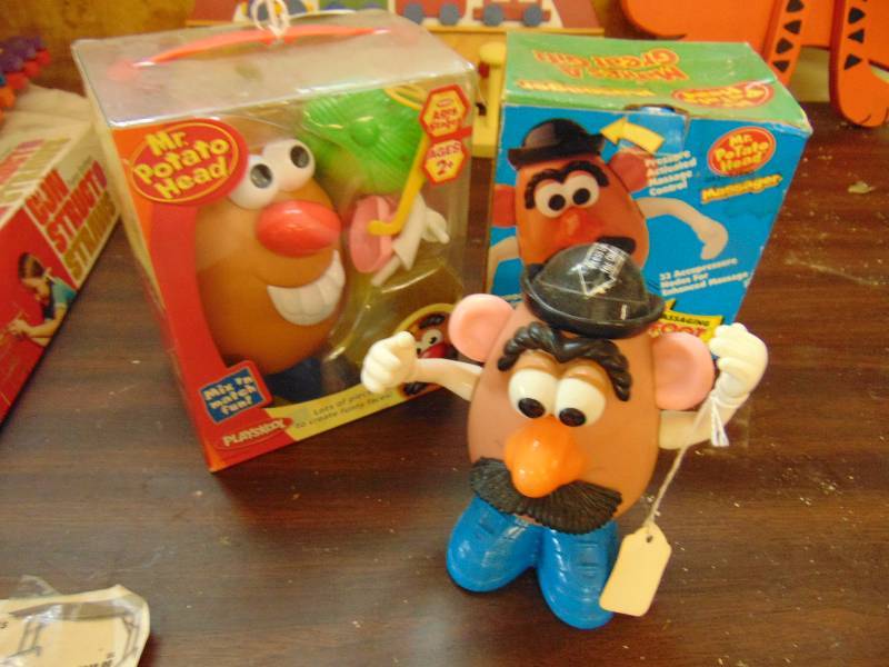 lot 8159 image: (2) ct. lot Mr Potato Head (1) Mr Potato Head Toy, (1) Mr Potato Head Massager