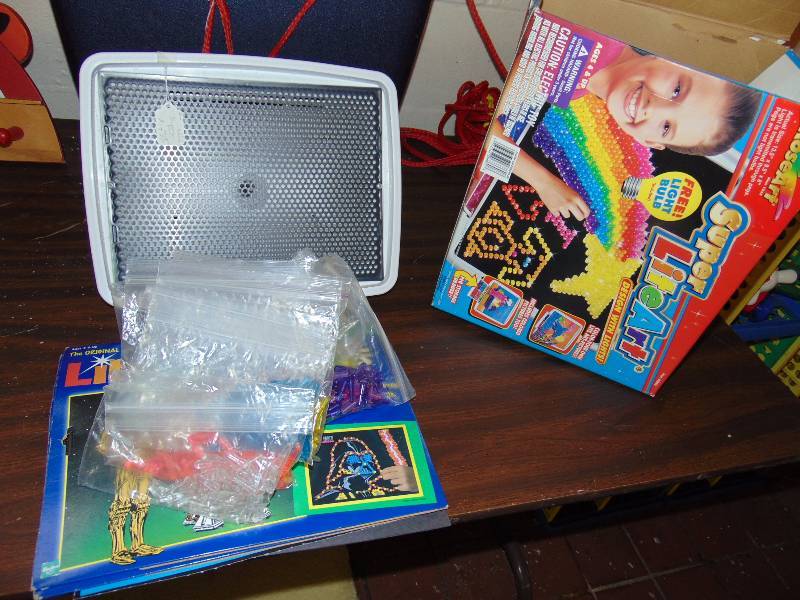 lot 8161 image: Mixed lot Rose Art Lite Art with Lite Brite Patterns, Star Wars, Furby, others