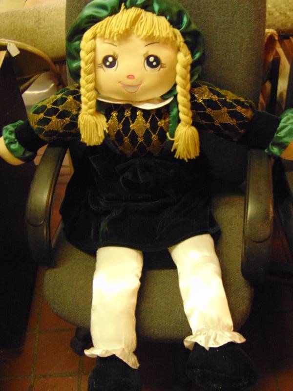 lot 8195 image: Large Rag Doll, 48 tall