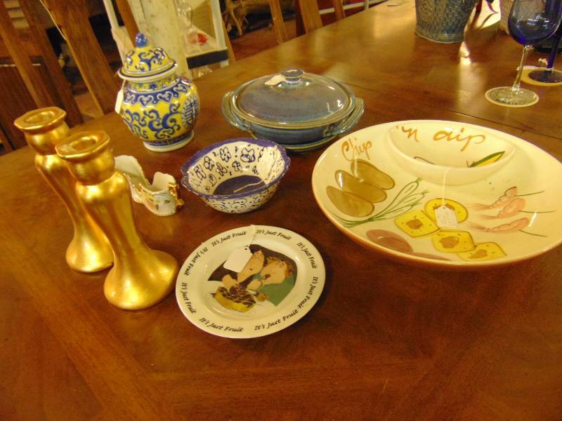 lot 8202 image: (14) ct. mixed lot ceramics and stemware