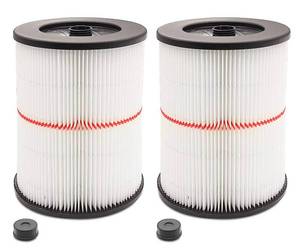 lot 14551 image: Replacement Cartridge Filter for Shop Vac Craftsman 9-17816 Filter for Craftsman 17816 Vacuum Filter General Purpose Wet Dry Air Filter for 5 & Larger Gallon Vacuum Cleaner 2 Packs
