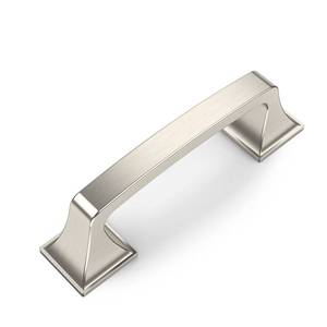 lot 14563 image: Amerdeco 10 Pack Brushed Satin Nickel 3 Inch(76mm) Hole Centers Kitchen Cabinet Pulls Hardware Kitchen Handles for Cabinets Cupboard Handles Drawer Pulls