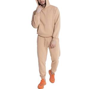 lot 14567 image: TUVEKE Off-White Sweat Suits For Men Set 2 Piece Hoodie Jogger Track Suit Long Sleeve Tracksuit Running Jogging Sports Sweatsuits Hoodie and Pants M