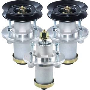 lot 14580 image: GELASKA 3 Pack 539112170 Spindle Assembly with 539113300 Pulley Replaces 539112170, 539113300 for Husqvarna MZ61, MZ6125, MZD61, EZ6124, FD61M, MZ 28 ZT BF, MZ6125C, MZ6128BF, MZ61 EZ5224 Mowers