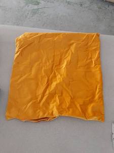 lot 14582 image: MULEE 50x50cm Yellow Golden Pillow Case 2 pack