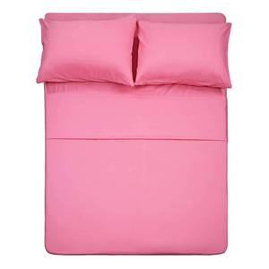 lot 14585 image: 4 Piece Bed Sheet Set (Queen,Peach Pink) 1 Flat Sheet,1 Fitted Sheet and 2 Pillow Cases,Brushed Microfiber Luxury Bedding with Deep Pockets