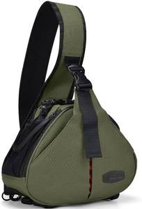 lot 18193 image: CADeN Camera Bag Sling Backpack Camera Case Waterproof with Rain Cover Tripod Holder