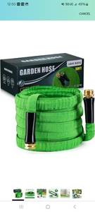 lot 18218 image: Garden Hose 58 in. x 50 ft - Lightweight Super Flexible Water Hose